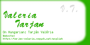 valeria tarjan business card